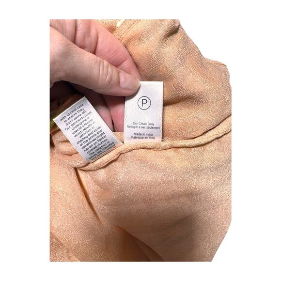 Hemant and Nandita womens dress XS Burnout Velvet one shoulder midi floral - Picture 4 of 9